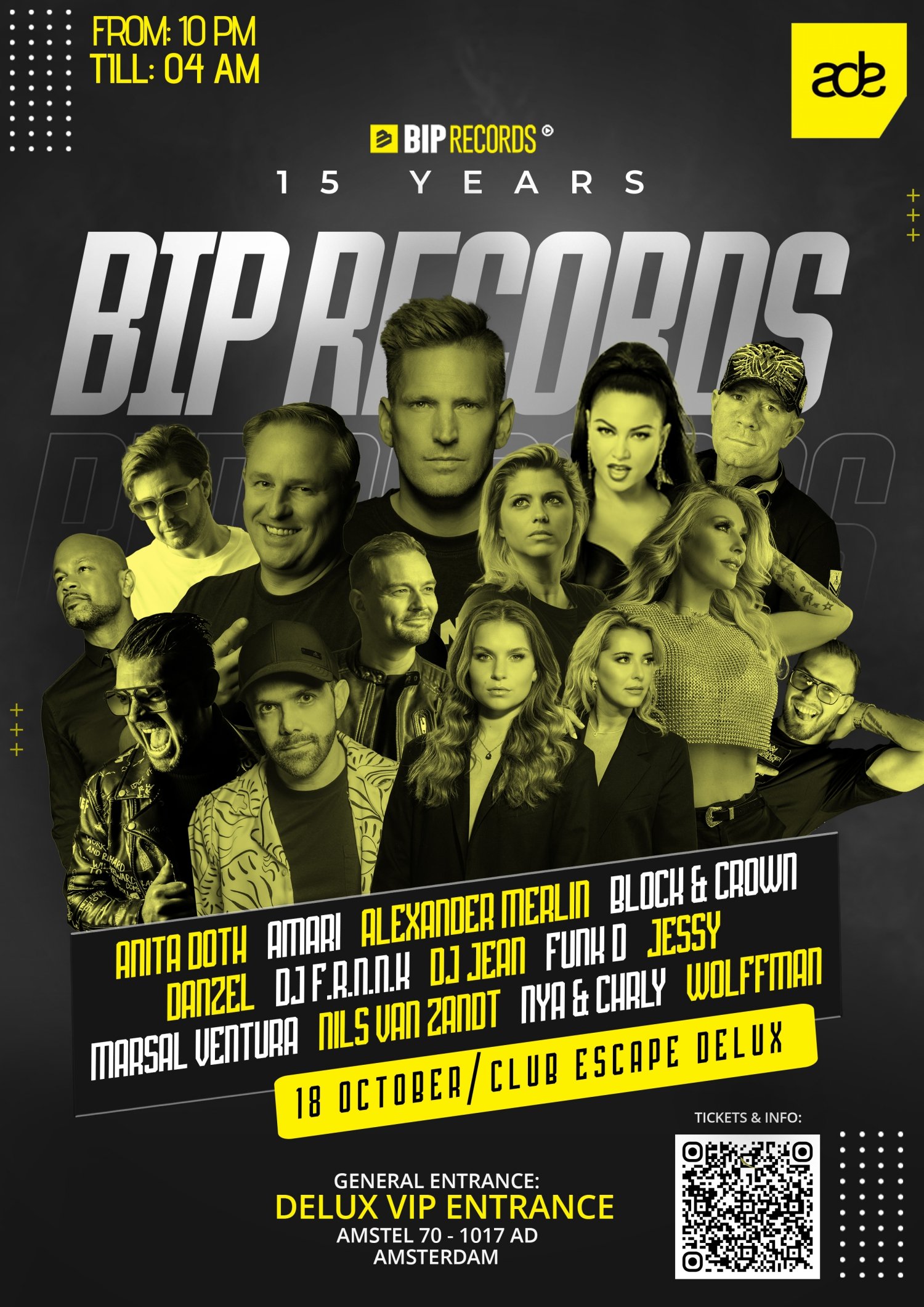 BIP Records 15th anniversary ADE Party 