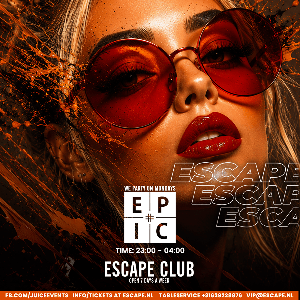 Mondays are Epic! in Escape, Amsterdam