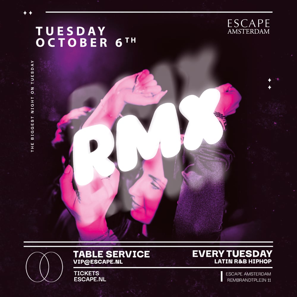 RMX in Escape, Amsterdam